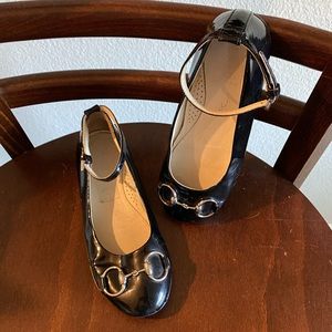 Girls GUCCI Shoes - Black Patent Leather - Ankle Strap